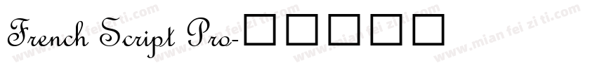 French Script Pro字体转换